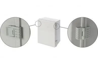 Pulsar AWB403020 ABS Enclosure 400x300x200, waterproof with plastic hinges closing and base board