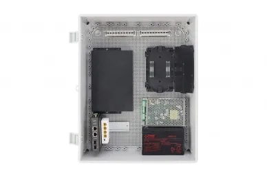 Pulsar AWB504020 ABS Enclosure 500x400x200, waterproof with plastic hinges closing and base board