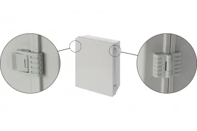 Pulsar AWB504020 ABS Enclosure 500x400x200, waterproof with plastic hinges closing and base board