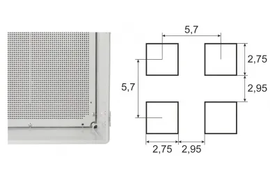 Pulsar AWB604022 ABS Enclosure 600x400x220, waterproof with plastic hinges closing and base board
