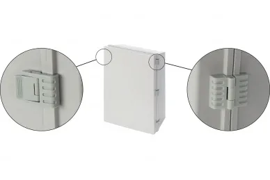 Pulsar AWB604022 ABS Enclosure 600x400x220, waterproof with plastic hinges closing and base board