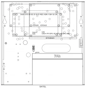Pulsar AWO000PU Placement of SATEL: