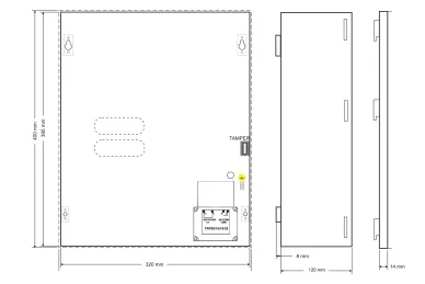 Pulsar AWO250 Dimensions (mm):