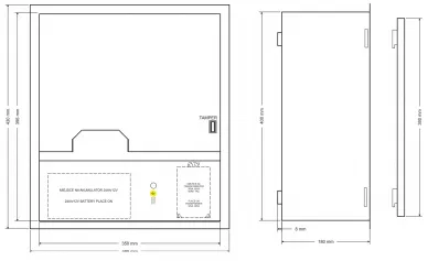 Pulsar AWO520PU Dimensions: