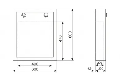 Pulsar AWO534 NVR enclosure/Monitor/RACK 10”, 19”/vertical black