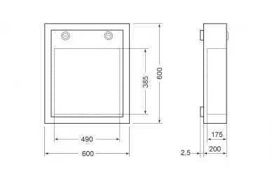 Pulsar AWO534G NVR enclosure/Monitor/RACK 10”, 19”/vertical grey