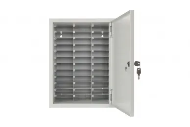 Pulsar AWOS36-G Deposit cabinet for 36 mobile phones with numbered compartments, grey
