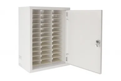 Pulsar AWOS36-W Deposit cabinet for 36 mobile phones with numbered compartments, white