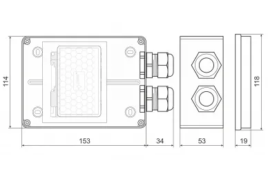 Pulsar EXT-POEG4H Extender EXT-POEG4H in hermetic enclosure