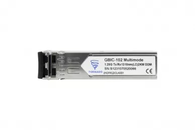 Pulsar GBIC-102 Modulo SFP GBIC-102, multimode, 1,25G, Tx/Rx:1310, LC, 2KM, DDM (TORNADO)