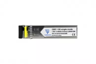 Pulsar GBIC-106 Modul SFP GBIC-106, single-mode, 1,25G, Tx:1550 / Rx:1310, LC, 20KM, DDM (TORNADO)