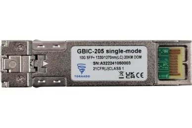 Pulsar GBIC-205 Moduł SFP  GBIC-205, single-mode, 10G 1330/1270nm (LC) 20KM DOM (TORNADO)