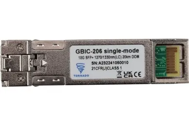 Pulsar GBIC-206 SFP  GBIC-206 module, single-mode, 10G 1270/1330nm (LC) 20KM DOM (TORNADO)