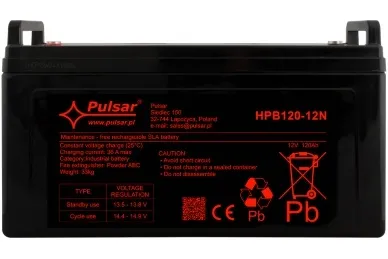 Pulsar HPB120-12N 120Ah/12V HPB battery