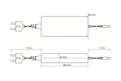 Pulsar PSD520300 PSD 52V/3A Desktop type power supply for CCTV