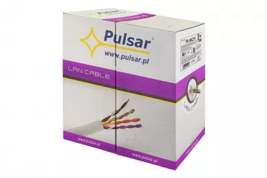 Pulsar PU-NC211 Shielded twisted pair wire, F/UTP, PVC, cat 5e, 24AWG, Cu, Eca, 305m (indoor)