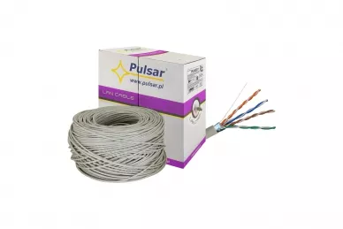 Pulsar PU-NC211 Shielded twisted pair wire, F/UTP, PVC, cat 5e, 24AWG, Cu, Eca, 305m (indoor)