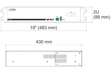 Pulsar RACKPACK Obudowa na akumulatory 4x18Ah RACK 19