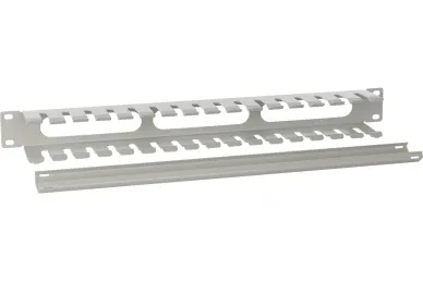 Pulsar RAOK-1M-G Metal cable management panel with cover 1U, horizontal, grey