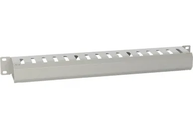Pulsar RAOK-1M-G Metal cable management panel with cover 1U, horizontal, grey