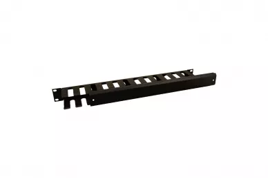 Pulsar RAOK-1M Waagerechte Kabelorganisation aus Metall mit Deckel 1U