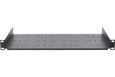 Pulsar RAPD-1U235-B Półka doczołowa 1U z podporą tylną, do szaf RACK 19’’ 445x235, czarna