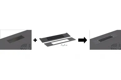 Pulsar RAPS-B Przepust szczotkowy do szaf RACK typu RWA-B/RW-B