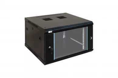 Pulsar RWA666 RACK 19'' 6U 600mm schwarz mit Glastür zur Montage