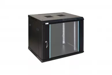 Pulsar RWA964 12U 19'' Fixed Wallmount Cabinet glass front door D: 450mm black to assemble