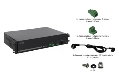 Pulsar RWB-52V2A RWB 52V/2,3A/2xBAT switch mode power supply with battery backup in RACK 19” 2U enclosure