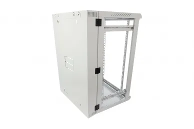 Pulsar RWDA1865-G 18U / 19” RACK cabinet, double section, wall mounted, ready to assemble, grey, 600x550