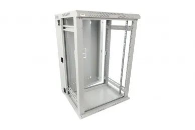 Pulsar RWDA1865-G 18U / 19” RACK cabinet, double section, wall mounted, ready to assemble, grey, 600x550