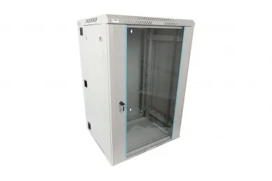 Pulsar RWDA1865-G 18U / 19” RACK cabinet, double section, wall mounted, ready to assemble, grey, 600x550