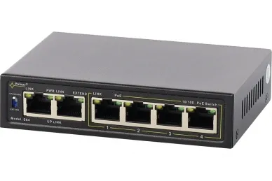 Pulsar S64-40W S64-40W 6-port PoE switch for 4 IP cameras