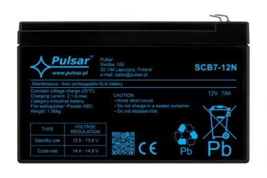 Pulsar SCB7-12N 7Ah/12V SCB battery