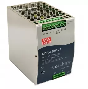 Pulsar SDR-480P-24 SDR 24V/480W/20A Alimentation sur rail DIN