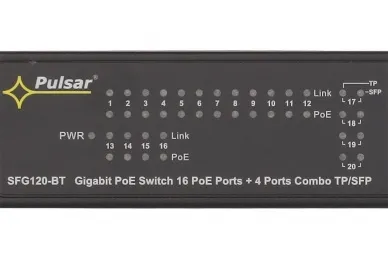 Pulsar SFG120WP-BT SFG120WP-BT 20-port PoE switch without power supply for 16 IP cameras