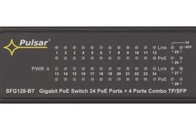 Pulsar SFG128WP-BT Switch PoE 28-portowy SFG128WP-BT bez zasilacza do 24 kamer IP