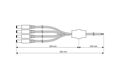 Pulsar SP4 Éclateur 4 DC DC 5,5/2,1