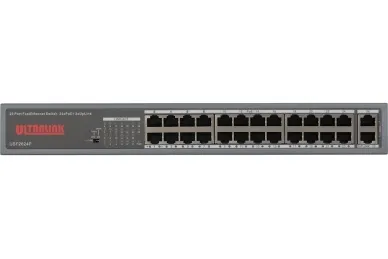 Pulsar USF2624P Ultralink FastEthernet Switch, 24xPoE , 2xUpLink
