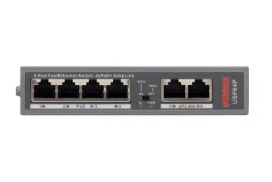 Pulsar USF64P Ultralink FastEthernet Switch, 4xPoE , 2xUpLink