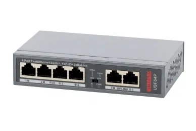 Pulsar USF64P Ultralink FastEthernet Switch, 4xPoE , 2xUpLink