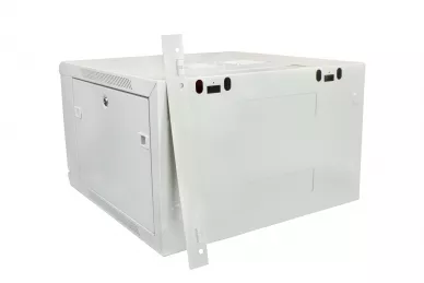 RACK 19'' 6U 600mm grauer Schrank mit Glastür