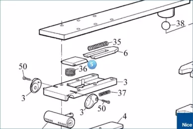 Rear bolt plate METRO (PMDLP.4610)