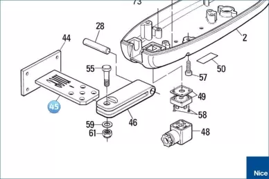 Rear bracket PLUTO, MOBY, TOONA (PMDSMP.4610)
