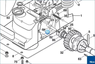 Release pin RUN (PMD1256.4610)