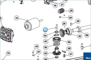 Release pin TOONA 4xxx 5xxx (PMD1757R04.4610)