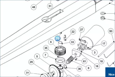 Release pin TOONA7024 (PMD1763.4610)