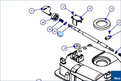Release shaft X-Metro (PMD1729.4610)