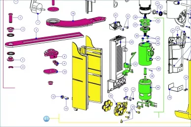 RMHWT2 zestaw plastikowych elementów obudowy WT